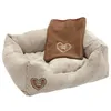 Image de KERBL Lit douillet Love You pour chien et chat - 47x37cm - Beige