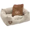 Image de Kerbl Lit câlin LOVE YOU, beige 47x37x17cm 50x40cm (Chat, Chien), Panier pour chien + chat