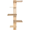 Image de Arbre à chat mural Timber pour chats de Kerbl Pet, bois naturel/gris