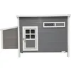 Image de Kerbl Poulailler Barney Plastique 137x73x83 cm Gris et blanc
