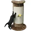 Image de Kerbl Colonne griffoir CORNER brun, 58cm avec abeille sur ruban (58 cm, Marron), Arbre à chat