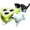 Image de Kerbl Jouet en sisal CHEESY 28 x 28 x 10 cm (Jouet d’occupation pour chat), Jouets pour chat