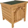 Image de Kerbl Abri d'extérieur pour petits animaux avec toit ouvrant en bitume, Cage + enclos