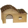 Image de Kerbl - Maison pour rongeurs avec toit galbé Nature 40x25x25cm