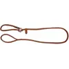 Image de Kerbl Laisse à enfiler en cuir rond Roma 170cm, 8mm, cognac (Chien, Général), Collier + laisse