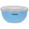 Image de Kerbl Maxi-Pet 80528 Set de gamelles en acier inoxydable avec couvercle bleu, 550 ml/900 ml/1200 ml (120 cl), Gamelle