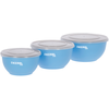 Image de Kerbl Pet Set de gamelles en acier inoxydable avec couvercle, bleu 550ml / 900ml / 1200ml chien