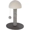 Image de Kerbl Maxi-Pet 81626 Colonne griffoir Funghi, gris, 30 x 30 x 42 cm (42 cm, Blanc, Gris), Arbre à chat