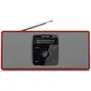 Image de TechniSat DigitRadio 2 S (DAB, DAB+ DAB, FM, Bluetooth), Radio, Rouge, Argent