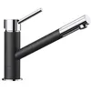 Image de Mitigeur, robinet cuisine, bec droit orientable 360ø, BLANCO KANO, chromé et anthracite, robinetterie cartouche céramique