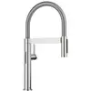 Image de Blanco, Robinetterie de cuisine, CULINA-S II Mini Sensor Acier PVD Haute pression Avec tuyau rétractable Eau claire changeante