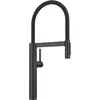 Image de Blanco, Robinetterie de cuisine, CULINA-S II noir mat Haute pression Avec tuyau extractible Changement jet clair en B