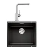 Image de Pack évier noir + mitigeur inox brossé Blanco 528440