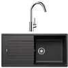 Image de Pack évier anthracite + mitigeur chrome 100cm Blanco 528427