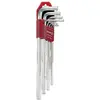 Image de Amf, Tournevis, Jeu de tournevis d'angle 911L-HM9D 9 pièces support plastique SW 1,5 - 10 mm de long acier CV