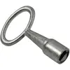 Image de Amf, Cylindre de serrure, Clé à mandrin DIN7417 SW8mm nickelée avec 4KT interne