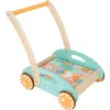 Image de Small Foot voiture de course junior 36 cm bois/acier bleu/orange