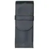 Image de ALASSIO - Etui à stylo, pour 3 stylos, noir, en cuir véritablefermeture à rabat, dimensions: 150 x 57 mm, livré sans contenu (2617) Jüscha