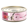Image de 85g Feline Finest thon, crevettes - Pâtée pour chat