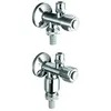 Image de Schell, Vanne, Robinet d'angle à double raccordement COMFORT chromé 1/2 pouce