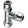 Image de Schell, Technique de raccordement des tubes, Té avec écrou mobile 3/8pouce chr 3/8pouce chrome (Connexion en T)