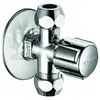 Image de Schell, Vanne, Robinet d?angle COMFORT 1/2" avec deux embouts 3/8" chrome