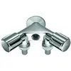 Image de Schell, Robinetterie de salle de bains, Vanne double NA COMFORT chromée, 2x raccords de tuyaux 1/2 pouce FI