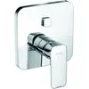Image de Kludi, Robinetterie de salle de bains, Mitigeur encastré pour douche PURE&STYLE Push Feinbaus avec unité fonctionnelle chromé