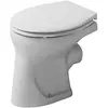 Image de Duravit, Abattant WC, WC au sol DURAPLUS BAMBI plat, 300x390mm, sortie horizontale blanc