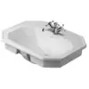 Image de Duravit, Lavabo, lavabo encastré 1930 m ÜLB HLB 580x470mm 1 trou de robinet blanc (470 mm, 580 mm)