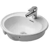 Image de Duravit, Lavabo, Vasque à encastrer MANUA m ÜL HLB d= 480mm 1 trou de robinet blanc (480 mm, 480 mm)