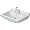 Image de Duravit, Lavabo, Lavabo STARCK 3 m ÜLB HLB 1 robinetterie 600x450mm blanc (450 mm, 600 mm)