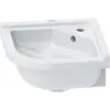 Image de Duravit, Lavabo, Lave-mains d'angle STARCK 3 m ÜLB HLB 430x380mm 1 trou de robinet blanc (380 mm, 430 mm)