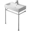 Image de Duravit, Meuble sous-lavabo, Console métallique VERO, hauteur réglable. +50mm pour lavabo 045480 (72.50 x 42.50 x 78 cm)