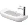 Image de Duravit, Lavabo, Lave-mains D-CODE avec lavabo HLB 500x220mm 1 robinetterie à gauche blanc (220 mm, 500 mm)