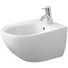 Image de Duravit, Cuvette toilettes + bidet, Bidet suspendu ARCHITEC avec cuvette HLB 365x580mm 1 robinetterie blanc