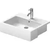 Image de Duravit, Lavabo, Vasque semi-encastrée VERO avec lavabo HLB 550x470mm 1 robinetterie blanc (470 mm, 550 mm)