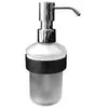 Image de Duravit, Distributeur de savon + porte-savon, Distributeur de savon D-CODE Verre mat chromé