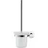 Image de Duravit, Brosse WC, Ensemble brosse D-CODE pour montage mural, verre chromé mat