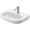 Image de Duravit, Lavabo, Lavabo D-CODE MED sans meuble avec plan de toilette 600x460mm 1 robinetterie blanc (460 mm, 600 mm)