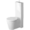 Image de Duravit, Abattant WC, Combiné WC au sol STARCK 1 profondeur, 415x640mm, sortie Vario blanc