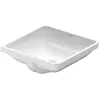 Image de Duravit, Lavabo, Vasque à encastrer STARCK 3 m PL sans plage de robinetterie 430x430mm blanc (430 mm, 430 mm)