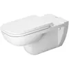 Image de Duravit, Abattant WC, WC suspendu D-CODE VITAL profond, 360x700mm, sans obstacle blanc