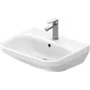 Image de Duravit, Lavabo, Plan de toilette DURASTYLE avec lavabo HLB 550x440mm 1 trou de robinet blanc WG (440 mm, 550 mm)
