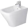 Image de Duravit, Cuvette toilettes + bidet, Bidet DURASTYLE BACK-TO-WALL avec cuvette HLB 370x570mm 1 trou pour robinet blanc