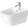 Image de Duravit, Cuvette toilettes + bidet, Bidet suspendu HAPPY D.2 m ÜLB HLB 355x540mm 1 trou de robinet blanc