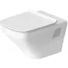 Image de Duravit, Cuvette toilettes + bidet, WC suspendu DURASTYLE RIMLESS profond, 370x540mm blanc