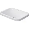 Image de Duravit, Lavabo, Vasque à encastrer DURASTYLE sans PLU HLB 600x430mm sans trou pour robinet blanc (430 mm, 600 mm)