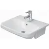Image de Duravit, Lavabo, Vasque semi-encastrée DURASTYLE avec lavabo HLB 550x455mm 1 robinetterie blanc (455 mm, 550 mm)
