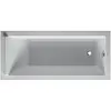 Image de Duravit, Baignoire, Baignoire rectangulaire STARCK 1 dossier incliné 1700x750mm blanc (165 l, 170 cm, 75 cm)